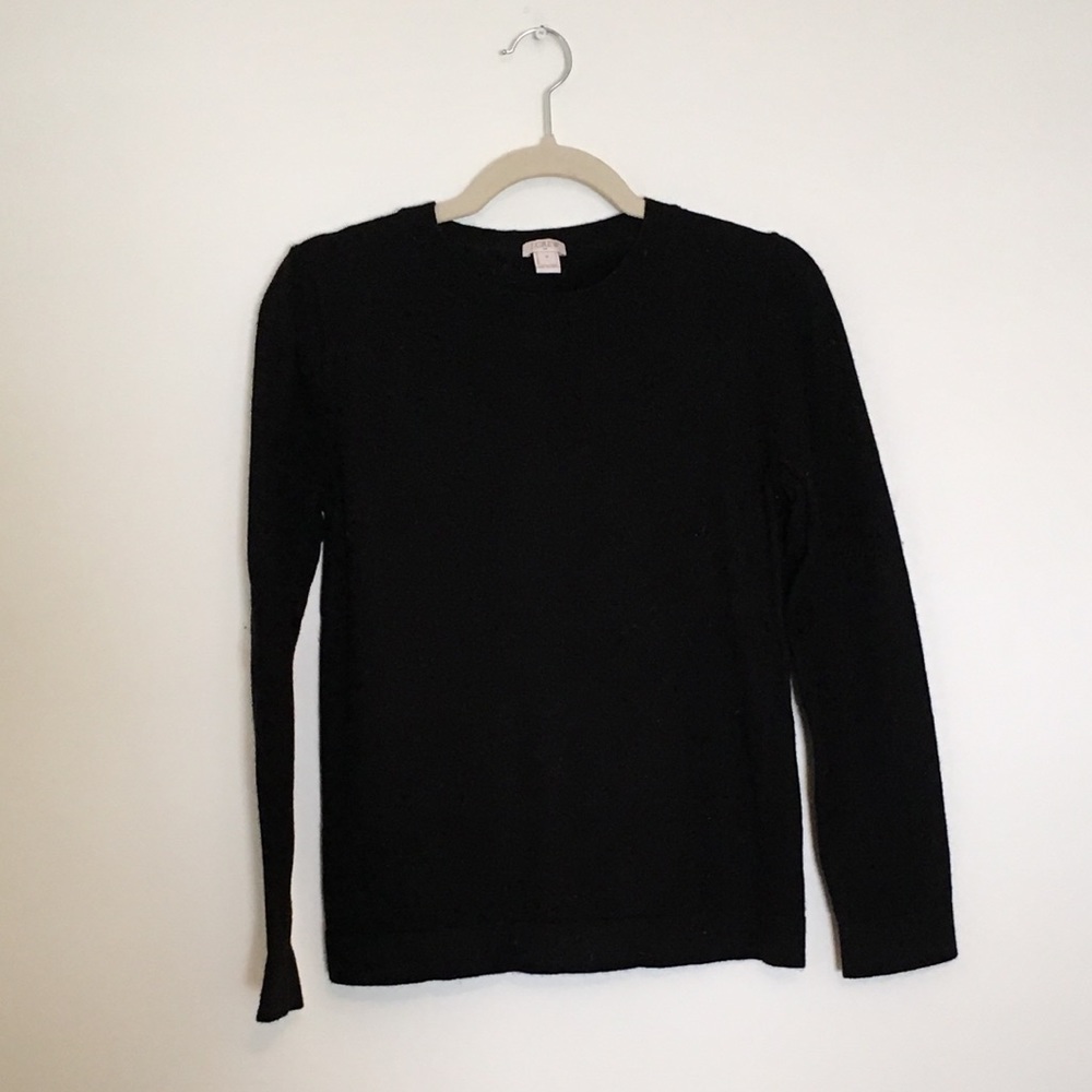 Black JCrew Factory “Teddie” Wool Sweater